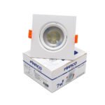 داون لايت - 7 وات - فيامكو - متحرك - مربع - عدسة سامسونج  - متعدد الألوان