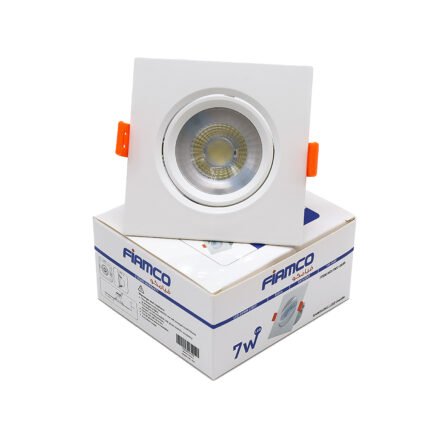 داون لايت - 7 وات - فيامكو - متحرك - مربع - عدسة سامسونج  - متعدد الألوان