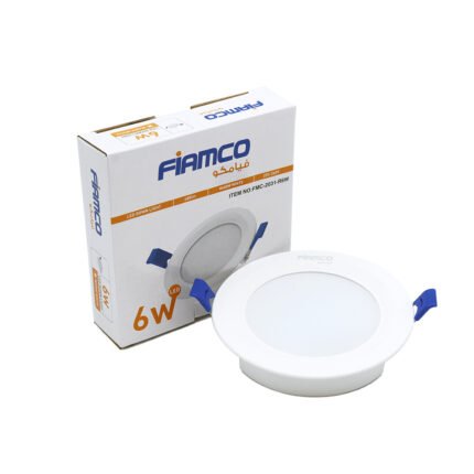 داون لايت - 6 وات - فيامكو - عدسة سامسونج - دائرى - متعدد الألوان