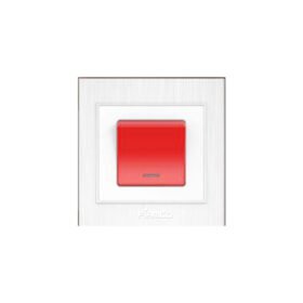 مفتاح مكيف - 45 أمبير مع لمبة - فيامكو - أبيض - مودرن