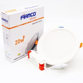 داون لايت - 20 وات - فيامكو - غاطس - دائرى - عدسة سامسونج  - متعدد الألوان