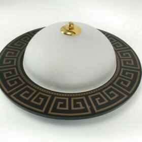 إنارة جدارية - دائرية - أسود