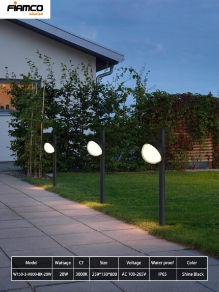 FMO-W150-1S-10W-H600-3000K-SBK