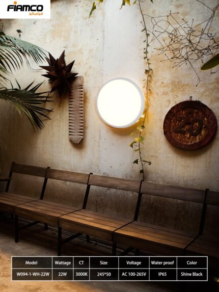 FMO-W094-1-22W-3000K-WT